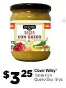 Dollar General Clover Valley Salsa Con Queso Dip offer