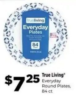 Dollar General True Living Everyday Round Plates offer