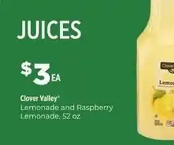 Dollar General Clover Valley Lemonade and Raspberry Lemonade offer