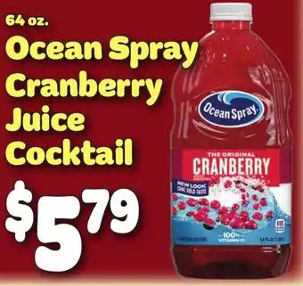 Gristedes Ocean Spray Cranberry Juice Cocktail offer