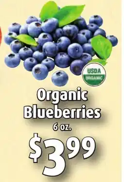 Gristedes Organic Blueberries offer