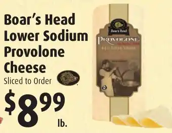 Gristedes Boar's Head Lower Sodium Provolone Cheese offer