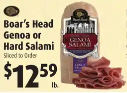 Gristedes Boar's Head Genoa or Hard Salami offer