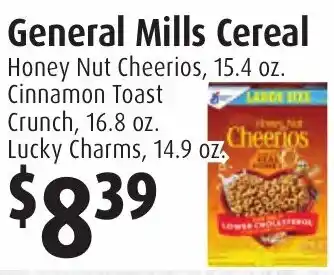 Gristedes General Mills Cereal offer