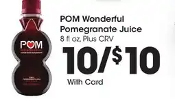 Ralphs POM Wonderful Pomegranate Juice offer