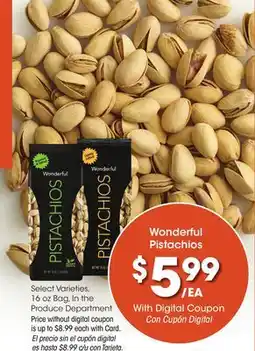 Ralphs Wonderful Pistachios offer