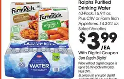 Ralphs Ralphs Purified Drinking Water offer