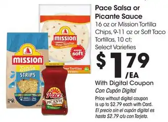 Ralphs Pace Salsa or Picante Sauce offer