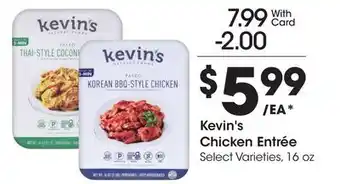 Ralphs Kevin's Chicken Entrée offer