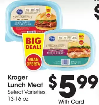 Ralphs Kroger Lunch Meat offer