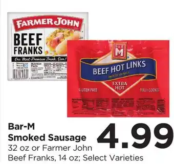 Food 4 Less Bar-M Smoked Sausage offer