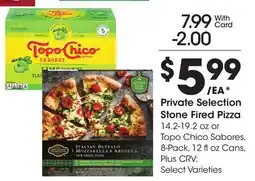 Ralphs Private Selection Stone Fired Pizza offer