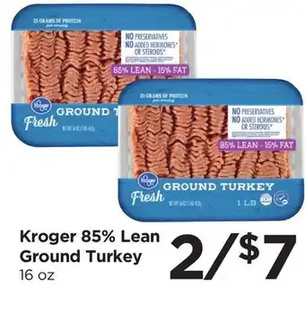 Food 4 Less Kroger 85% Lean Ground Turkey offer