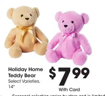 Ralphs Holiday Home Teddy Bear offer