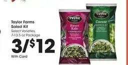 Ralphs Taylor Farms Salad Kit offer