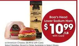 Ralphs Boar's Head Lower Sodium Ham offer