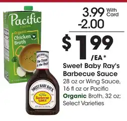 Ralphs Sweet Baby Ray's Barbecue Sauce offer