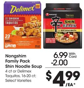 Ralphs Nongshim Family Pack Shin Noodle Soup offer