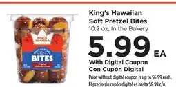 Food 4 Less King's Hawaiian Soft Pretzel Bites offer