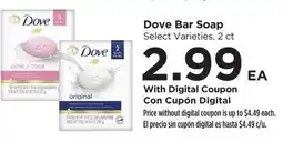 Food 4 Less Dove Bar Soap offer