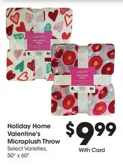 Ralphs Holiday Home Valentine's Microplush Throw offer