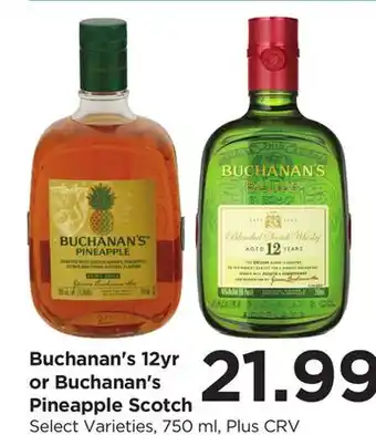 Food 4 Less Buchanan's 12yr or Buchanan's Pineapple Scotch offer