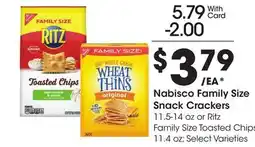 Ralphs Nabisco Family Size Snack Crackers offer