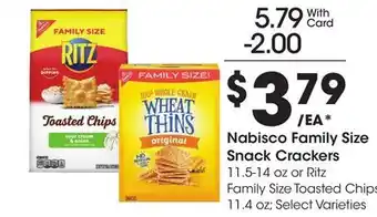 Ralphs Nabisco Family Size Snack Crackers offer