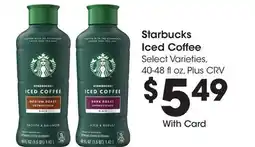 Ralphs Starbucks Iced Coffee offer