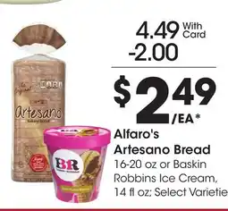 Ralphs Alfaro's Artesano Bread offer