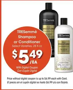 Ralphs TRESemmé Shampoo or Conditioner offer