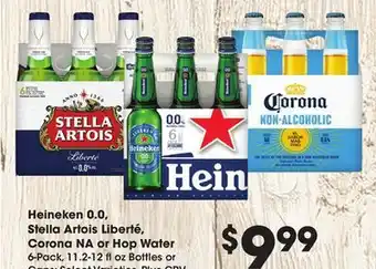 Ralphs Heineken 0.0, Stella Artois Liberté, Corona NA or Hop Water offer