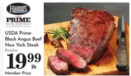 Pavilions USDA Prime Black Angus Beef New York Steak offer