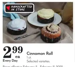 Pavilions Cinnamon Roll offer