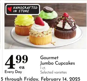 Pavilions Gourmet Jumbo Cupcakes offer