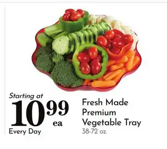 Pavilions Fresh Made Premium Vegetable Tray offer