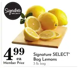 Pavilions Signature SELECT Bag Lemons offer