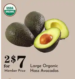 Pavilions Large Organic Hass Avocados offer