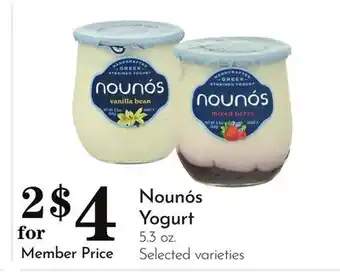 Pavilions Nounós Yogurt offer