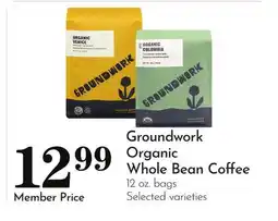 Pavilions Groundwork Organic Whole Bean Coffee offer