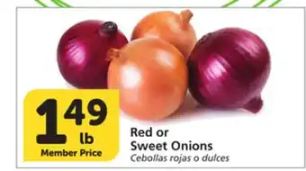 Vons Red or Sweet Onions offer