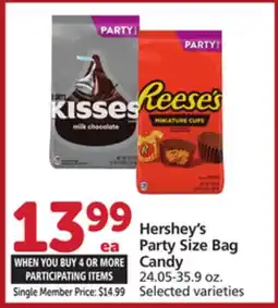 Vons Hershey's Party Size Bag Candy offer