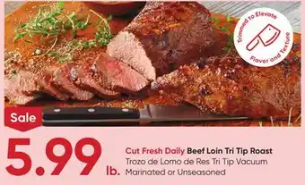 Stater Bros Cut Fresh Daily Beef Loin Tri Tip Roast offer