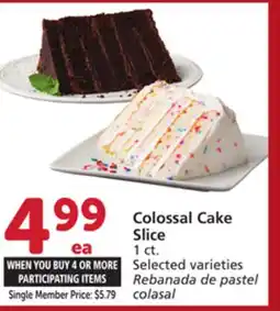 Vons Colossal Cake Slice offer