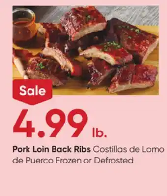 Stater Bros Pork Loin Back Ribs offer