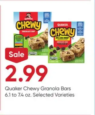 Stater Bros Quaker Chewy Granola Bars offer