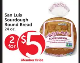 Vons San Luis Sourdough Round Bread offer