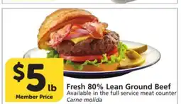 Vons Fresh 80% Lean Ground Beef offer