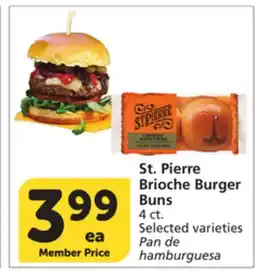 Vons St. Pierre Brioche Burger Buns offer