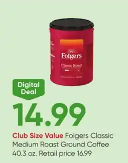 Stater Bros Folgers Classic Medium Roast Ground Coffee offer